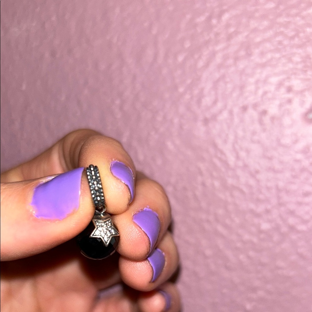 Pandora Black and Silver Star Charm Bracelet